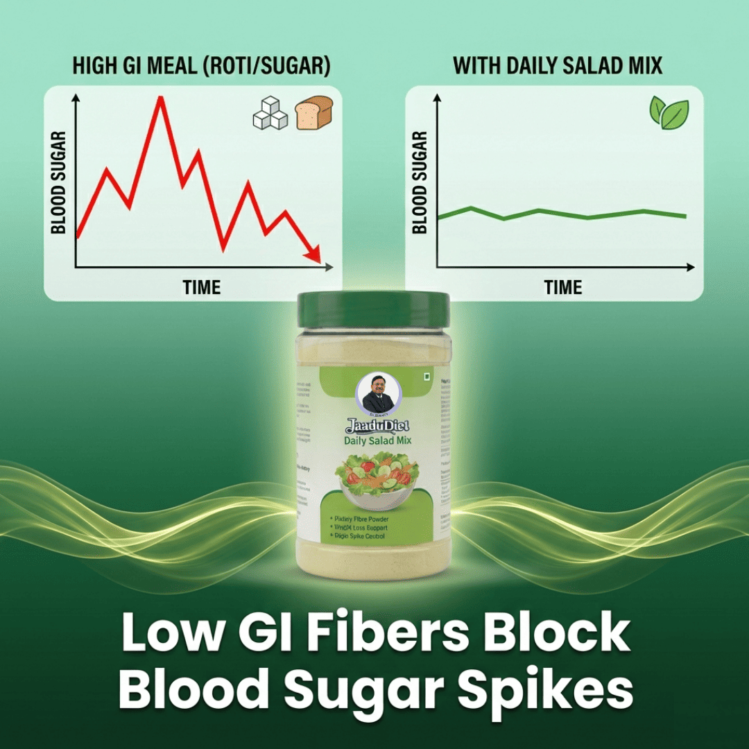 Dr Bimal's Jaadu Diet Daily Salad Mix - Ajwain Jeera Flavor | 300g (30 Servings)