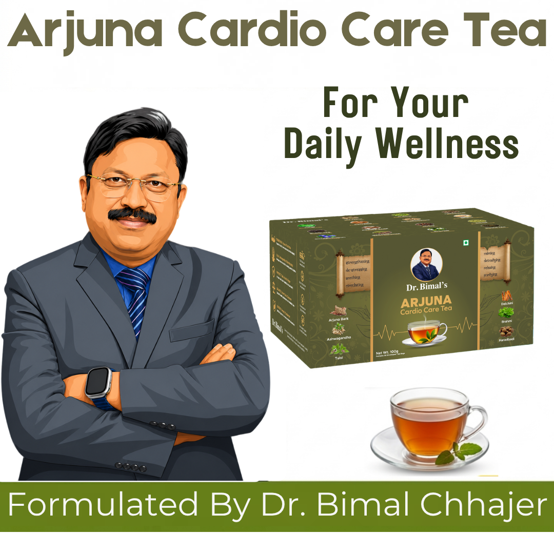 Dr. Bimal's Arjuna Cardio Care Tea with Ashwagandha, Shankhpushpi & Daalchini | 50 Tea Bags