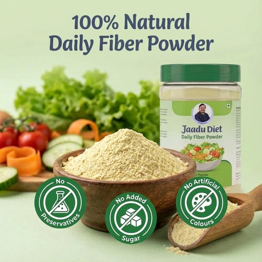 Daily Fiber Powder | 300 Grams Pack | Ajwain Jeera Flavor