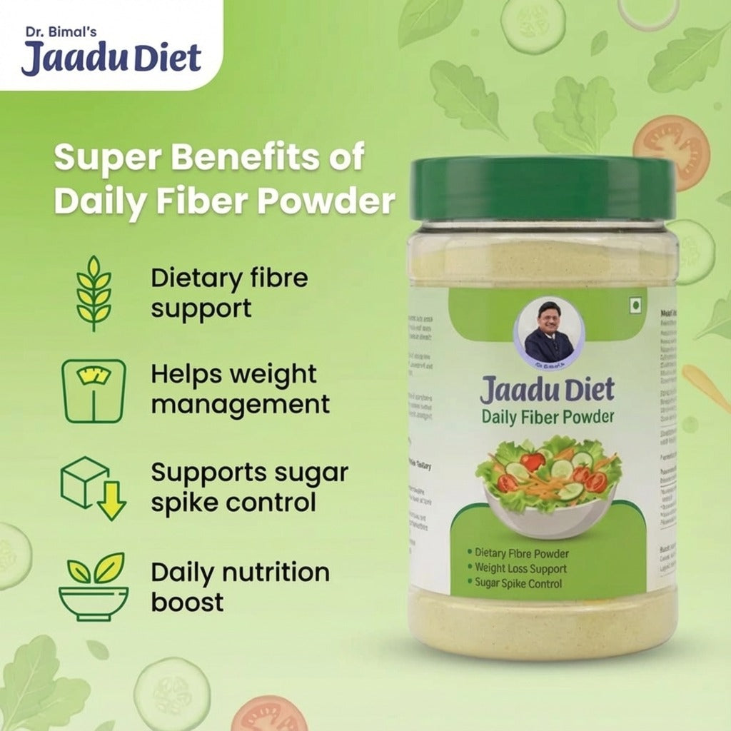 Daily Fiber Powder | 300 Grams Pack | Ajwain Jeera Flavor