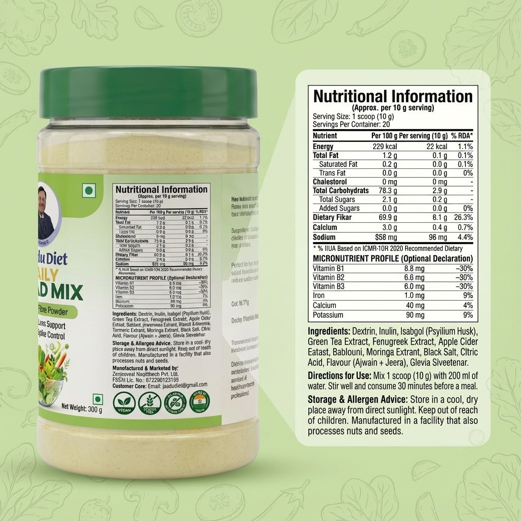 Daily Salad Mix | 300 Grams Pack | Ajwain Jeera Flavor