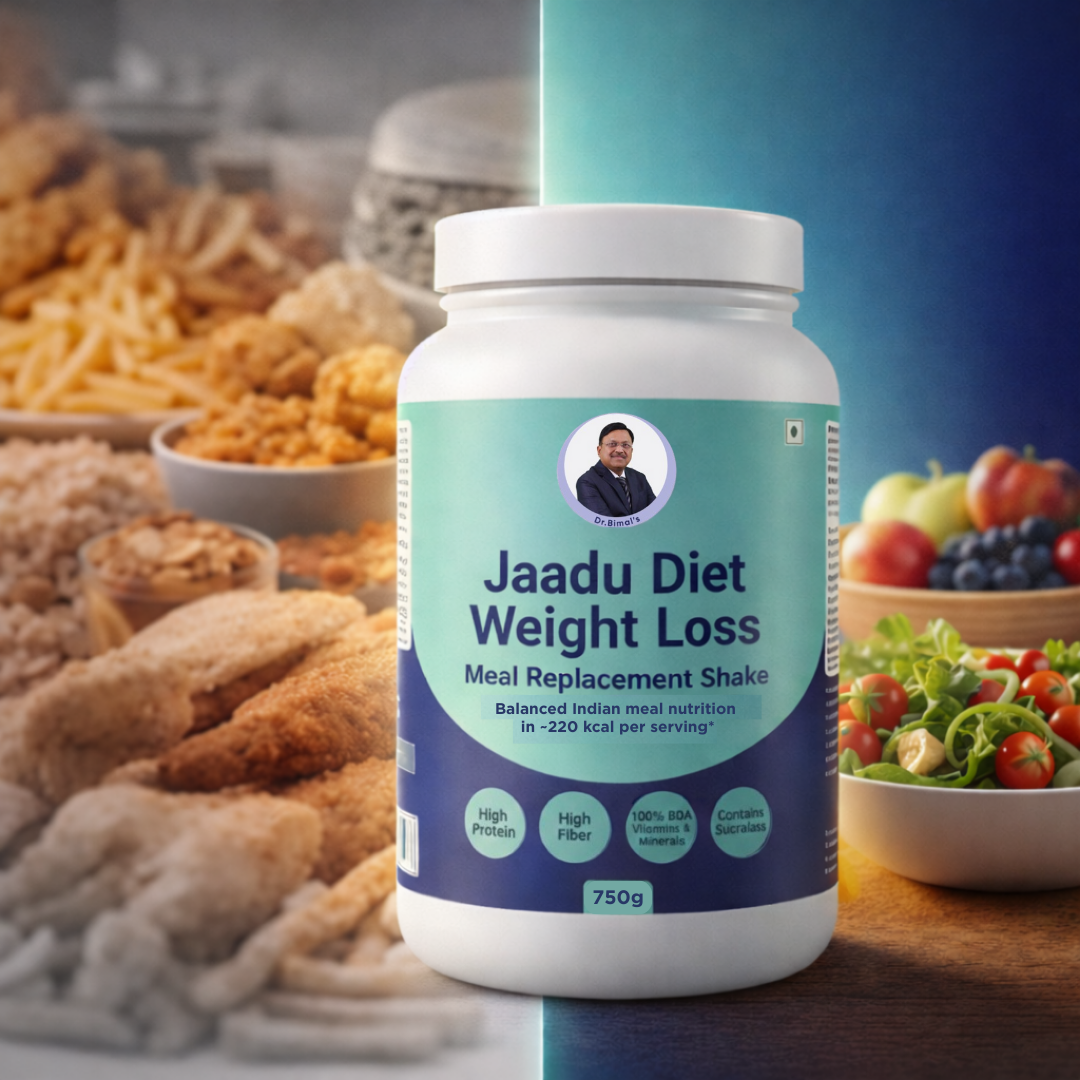 Jaadu Diet Weight Loss Meal Replacement Shake - 750g Pack | Clinically Formulated by Dr. Bimal Chhajer