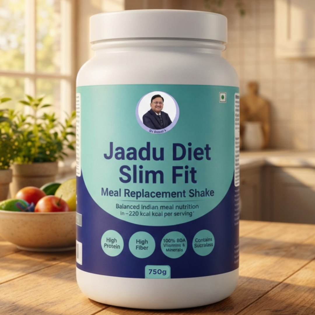 Jaadu Diet Slim Fit Meal Replacement Shake - 750g Pack | Clinically Formulated by Dr. Bimal Chhajer