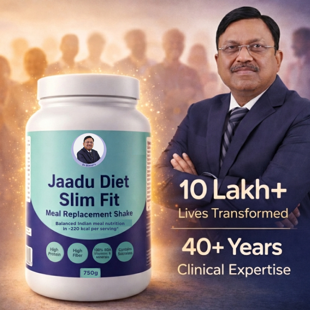 Jaadu Diet Slim Fit Meal Replacement Shake - 750g Pack | Clinically Formulated by Dr. Bimal Chhajer