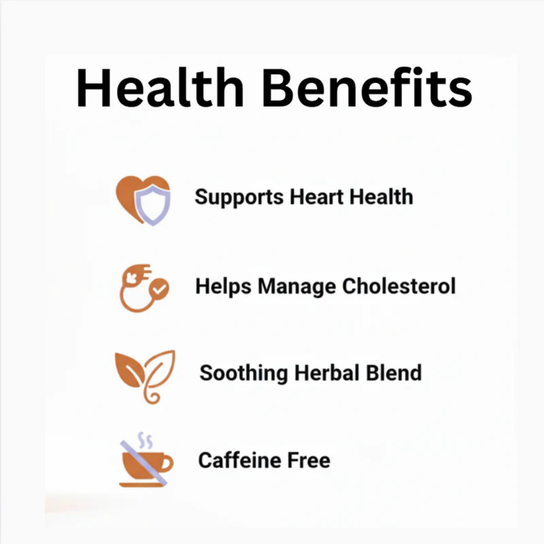 Jaadu Diet Arjuna Heart Tea with Ashwagandha, Shankhpushpi & Brahmi - Natural Support for Heart Health, Blood Pressure, Cholesterol & Circulation | 30 Premium Tea Bags