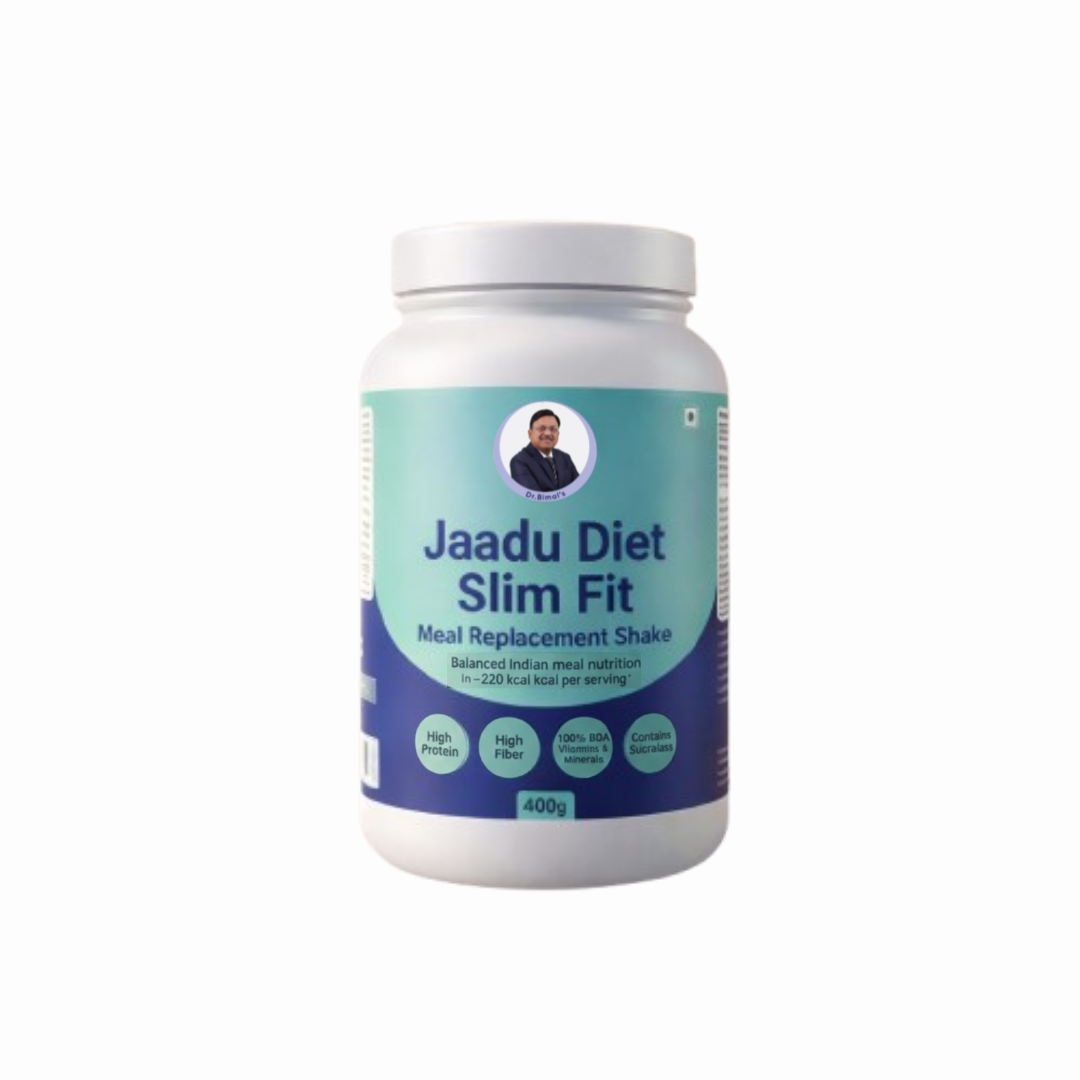 Dr. Bimal's Jaadu Diet Slim Fit Meal Replacement 420g Pack | 21g Protein 12g Fiber in just 220kcal | Vanilla Flavor