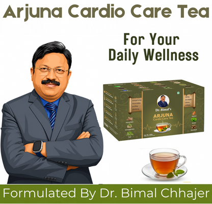 Dr. Bimal's Arjuna Cardio Care Tea with Ashwagandha, Shankhpushpi & Daalchini | 50 Tea Bags
