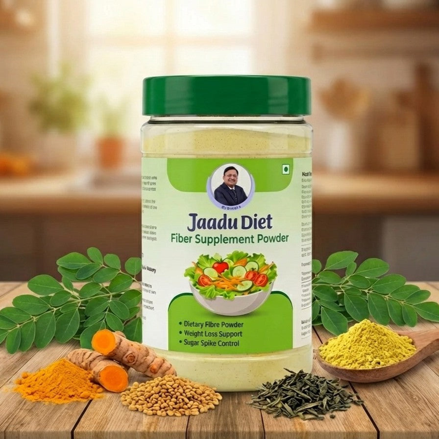 Fiber Supplement Powder | 300 Grams Pack | Ajwain Jeera Flavor